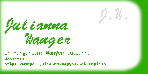 julianna wanger business card